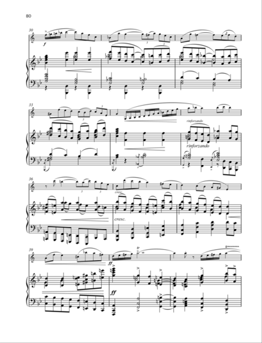 Sonata in one movement B-Flat Clarinet scores gallery preview page 3