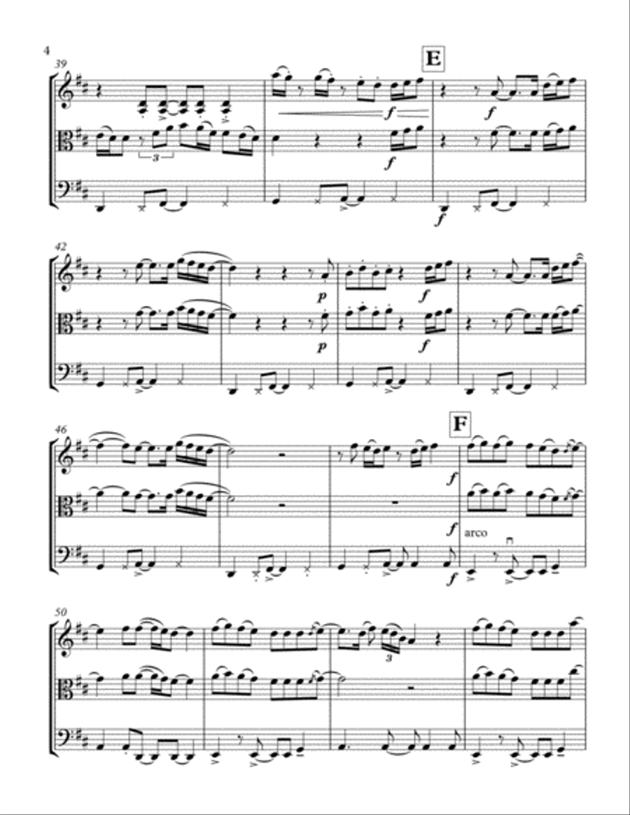 Thinking Out Loud String Trio scores gallery preview page 5