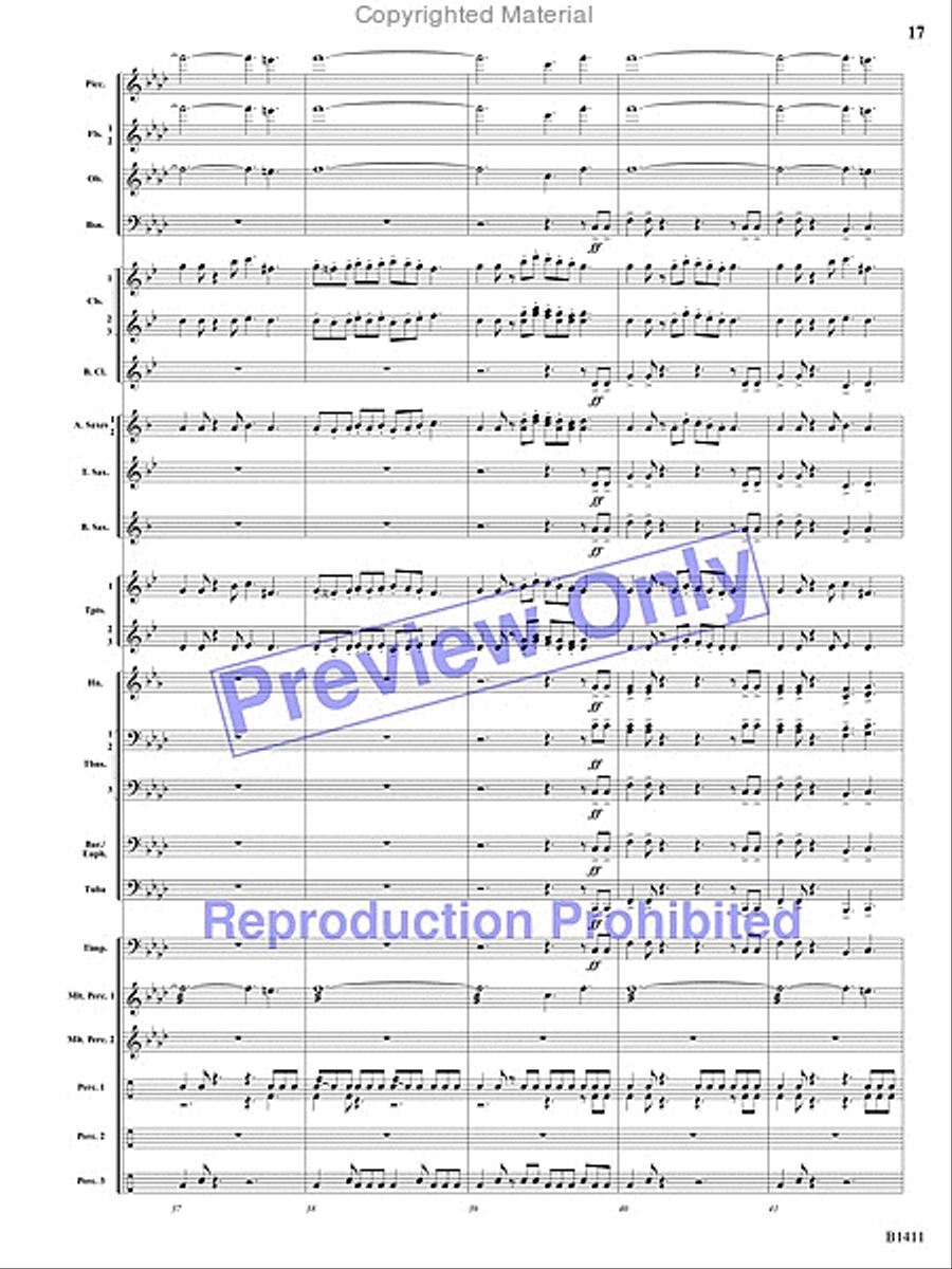 Pirates! Pirates! Concert Band scores gallery preview page 16