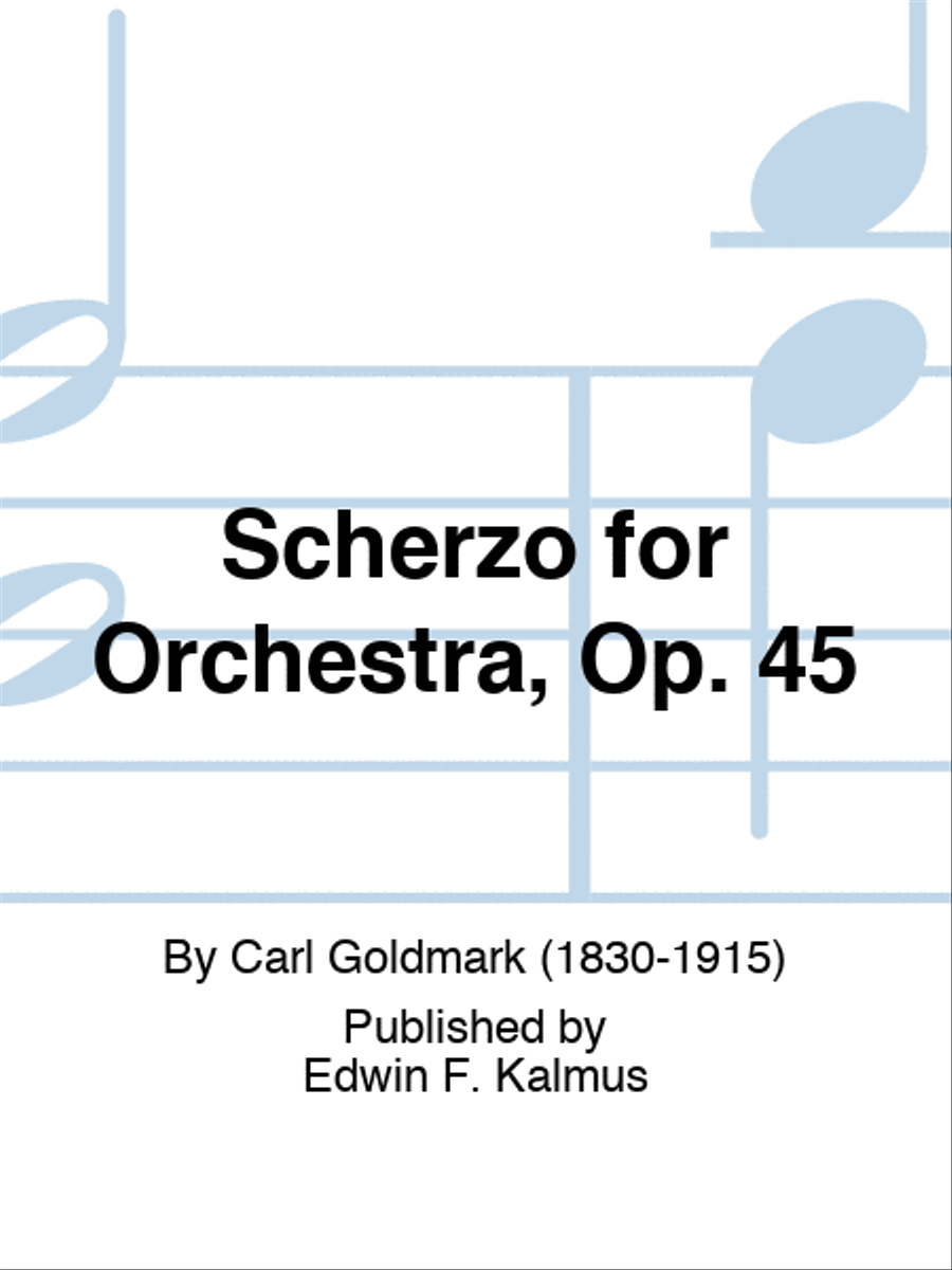 Scherzo for Orchestra, Op. 45 Orchestra scores gallery preview page 1