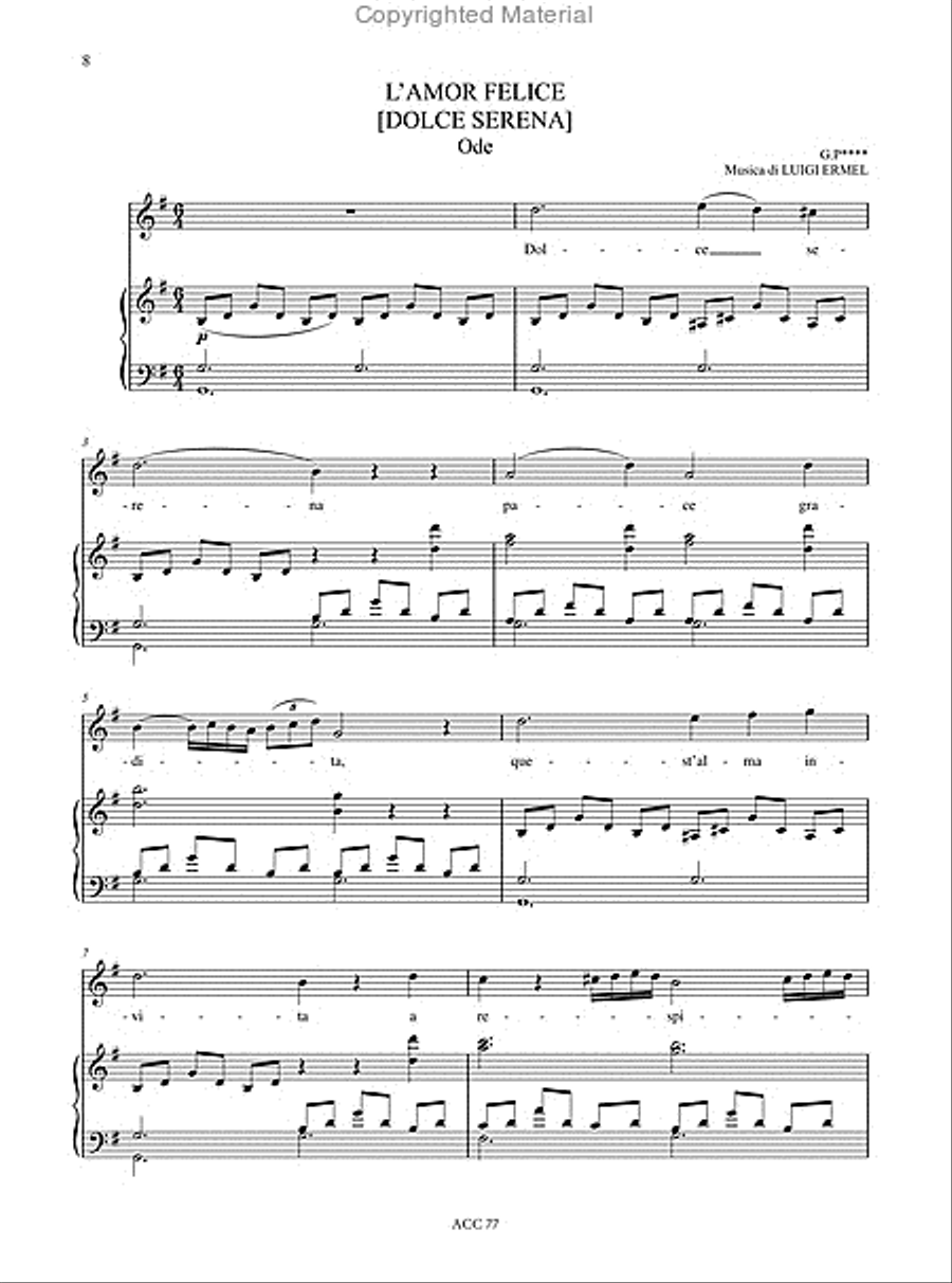 Passatempi Musicali - Vols. 1-6 (Naples 1824-25). Music by Cottrau, Donizetti, Field, Leidesdorf, Pacini, Rossini, Schubert and others - Vol. 5 Voice scores gallery preview page 3