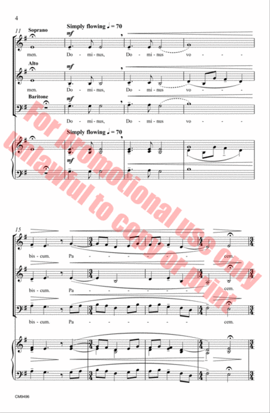 Dominus Vobiscum 3-Part scores gallery preview page 5