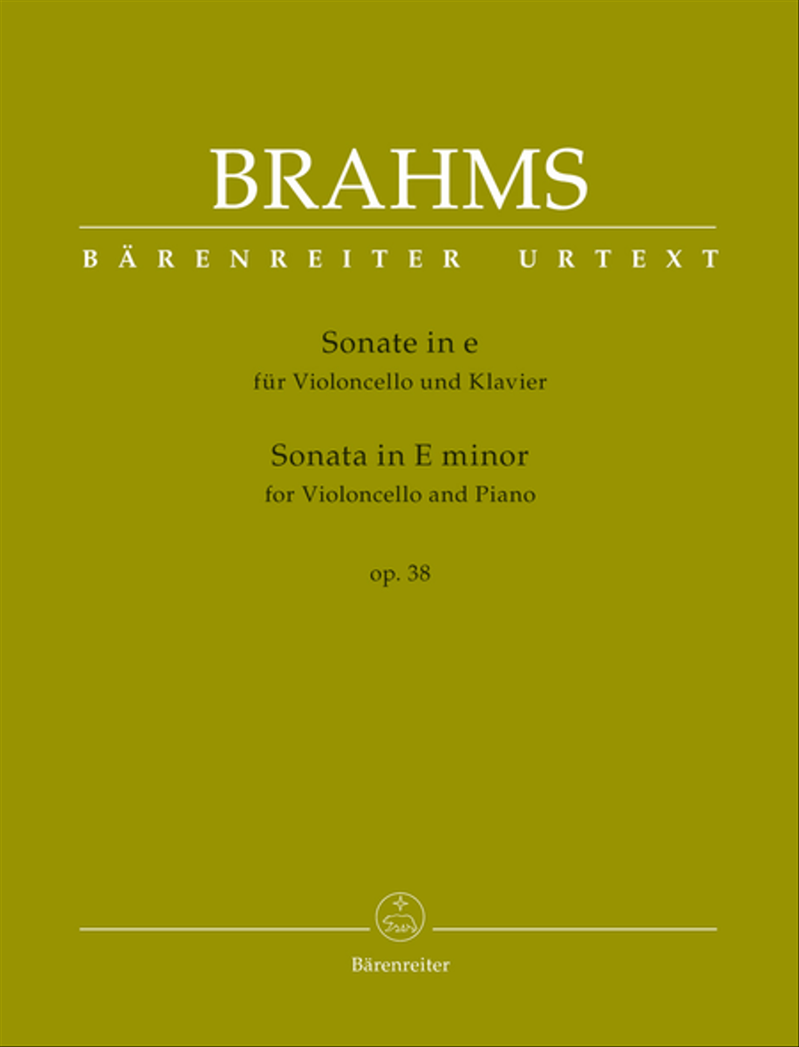 Sonata for Violoncello and Piano E minor op. 38 Piano Accompaniment scores gallery preview page 1