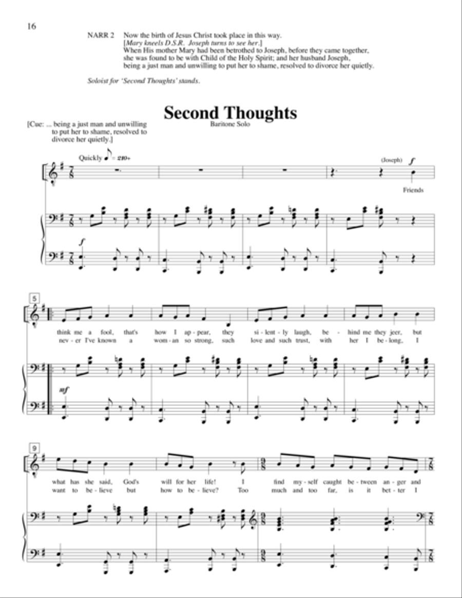 Strange Places (Christmas Pageant) 4-Part scores gallery preview page 24