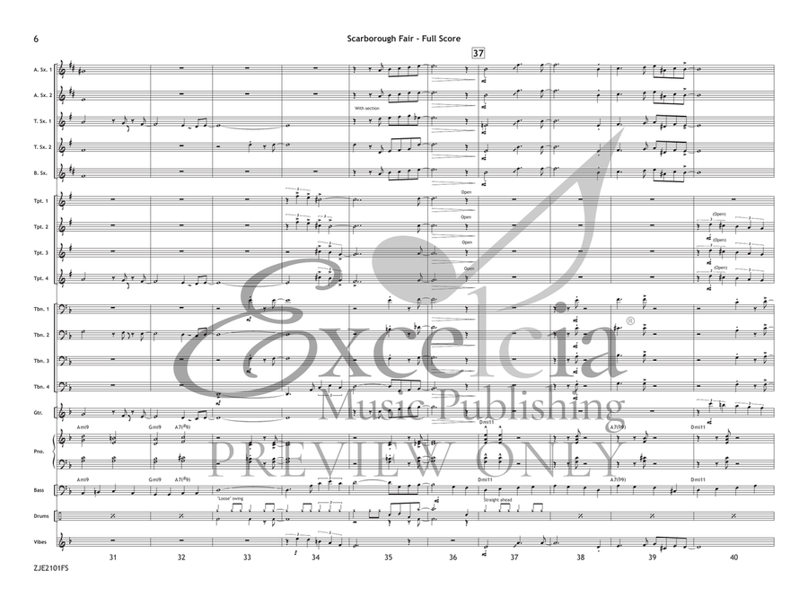 Scarborough Fair Jazz Ensemble scores gallery preview page 7
