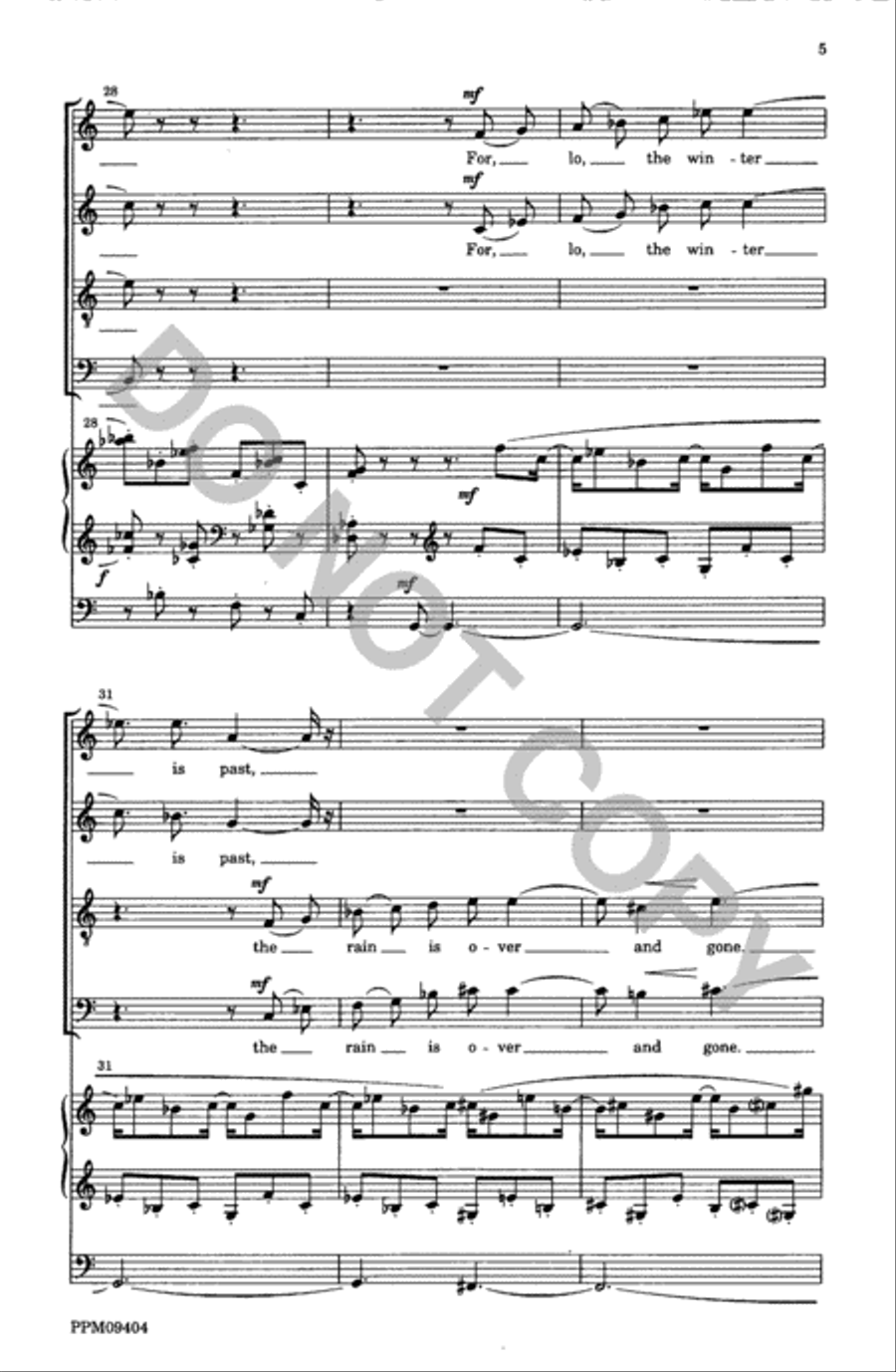 Set Me As a Seal upon Thine Heart 4-Part scores gallery preview page 6