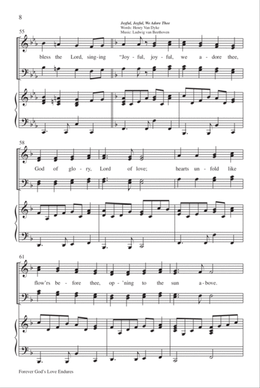 Forever God's Love Endures 4-Part scores gallery preview page 9