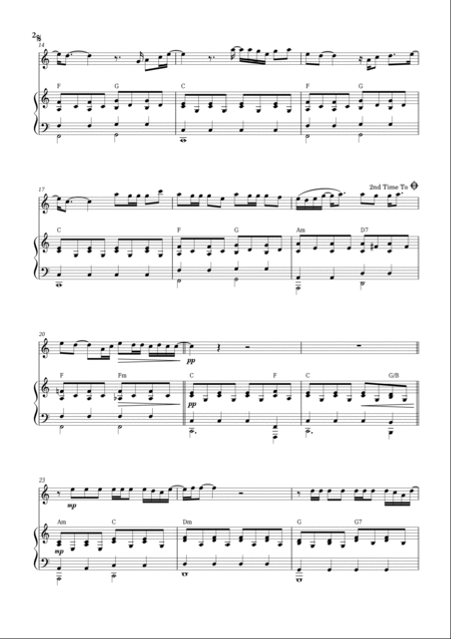 When I Was Your Man Flute Solo scores gallery preview page 2