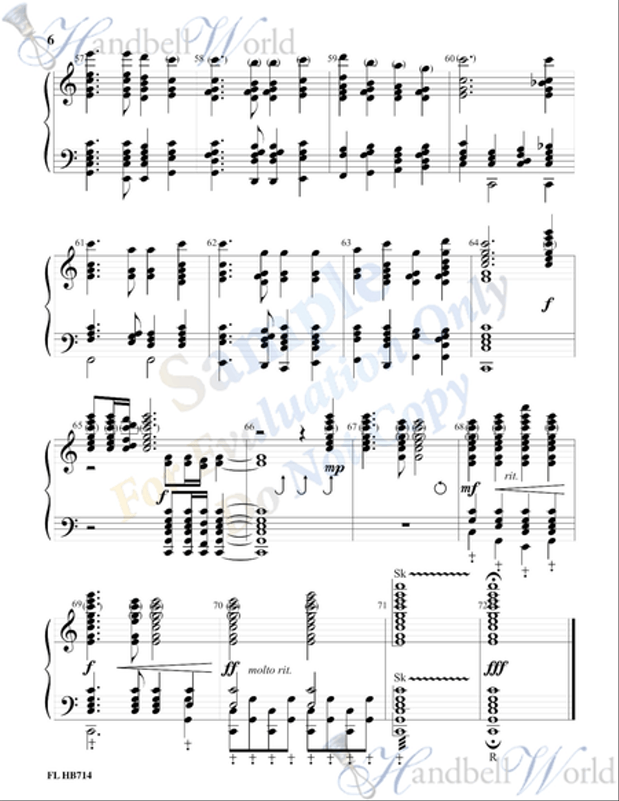 America the Beautiful 5-Octaves scores gallery preview page 5