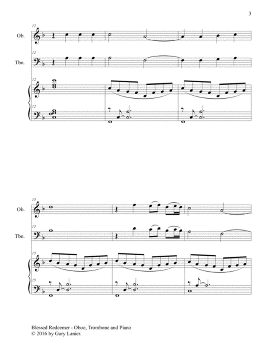 3 FAVORITE HYMNS (Trio - Oboe, Trombone & Piano with Score/Parts) image number null