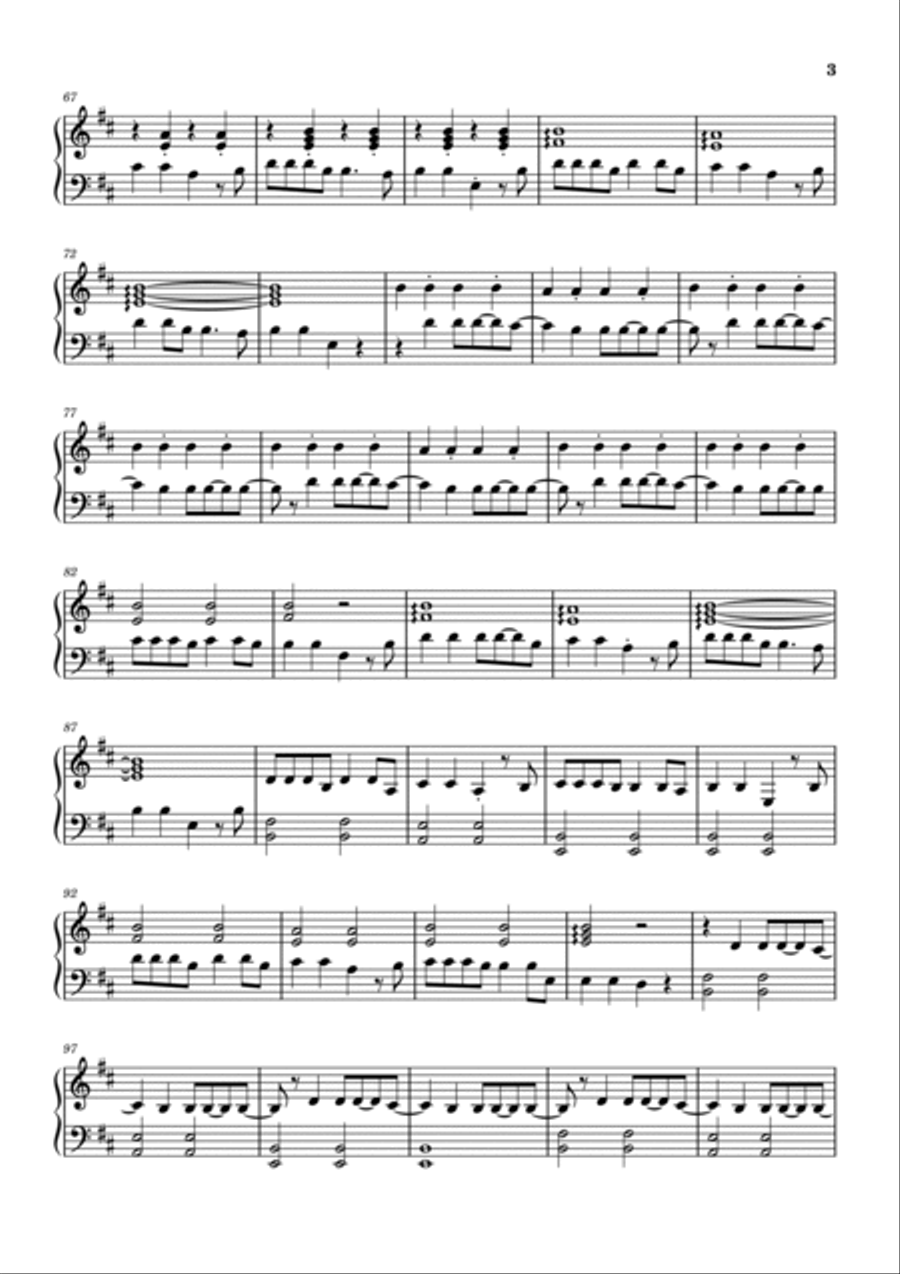 Me Gustas Tu Easy Piano scores gallery preview page 3