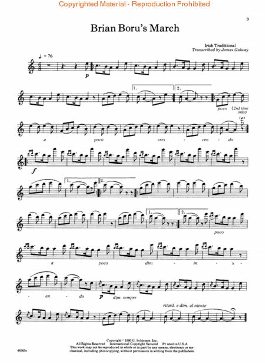 Songs for Annie Flute Solo scores gallery preview page 2