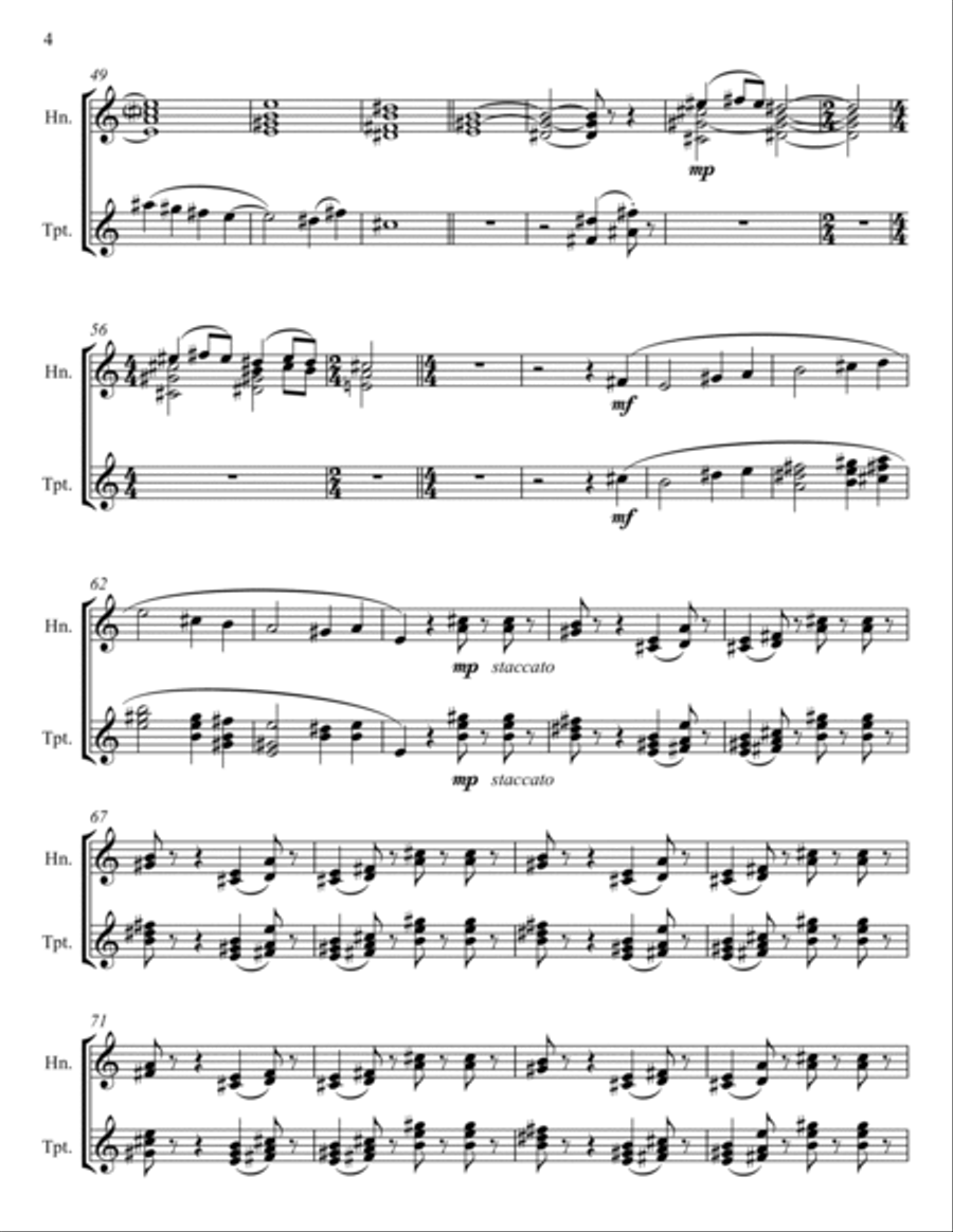 Maleficent Flies Brass Duet scores gallery preview page 4