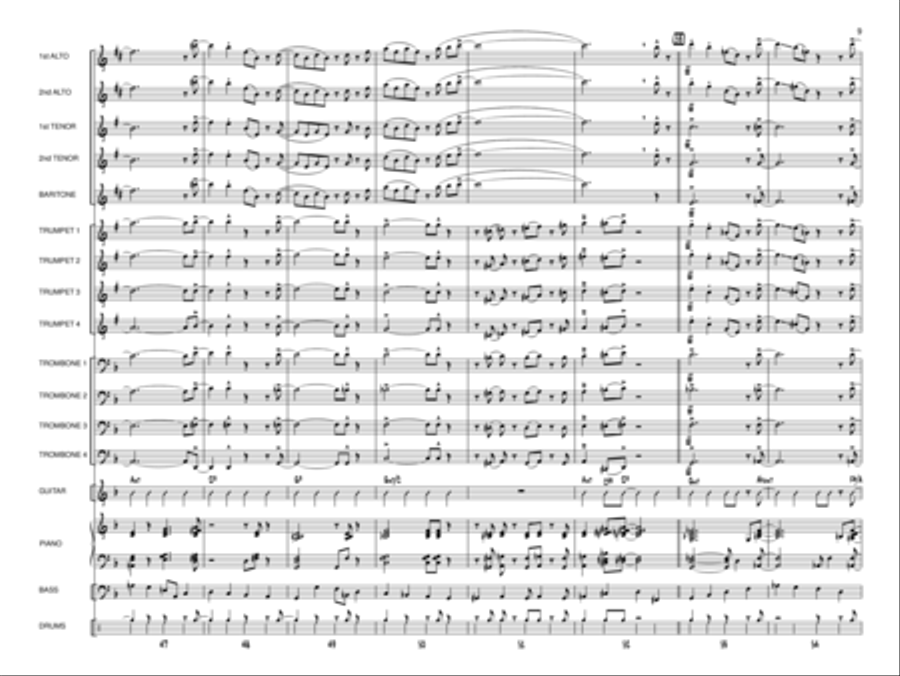 Pedal to the Metal Jazz Ensemble scores gallery preview page 8