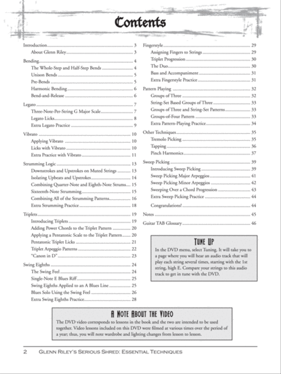 Glenn Riley's Serious Shred -- Essential Techniques Guitar scores gallery preview page 2