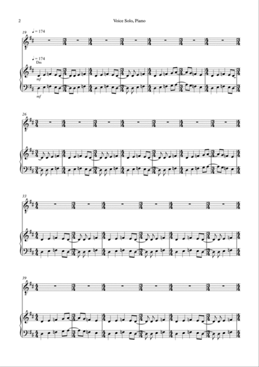 Music Piano, Vocal, Guitar scores gallery preview page 2