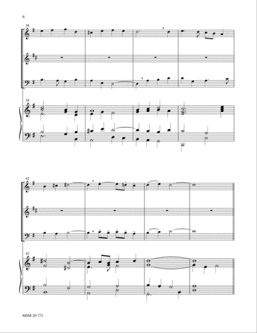 When in Our Music God Is Glorified We Know That Christ Is Raised and Dies No More Choir scores gallery preview page 6