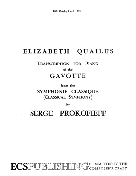 Gavotte from the Classical Symphony