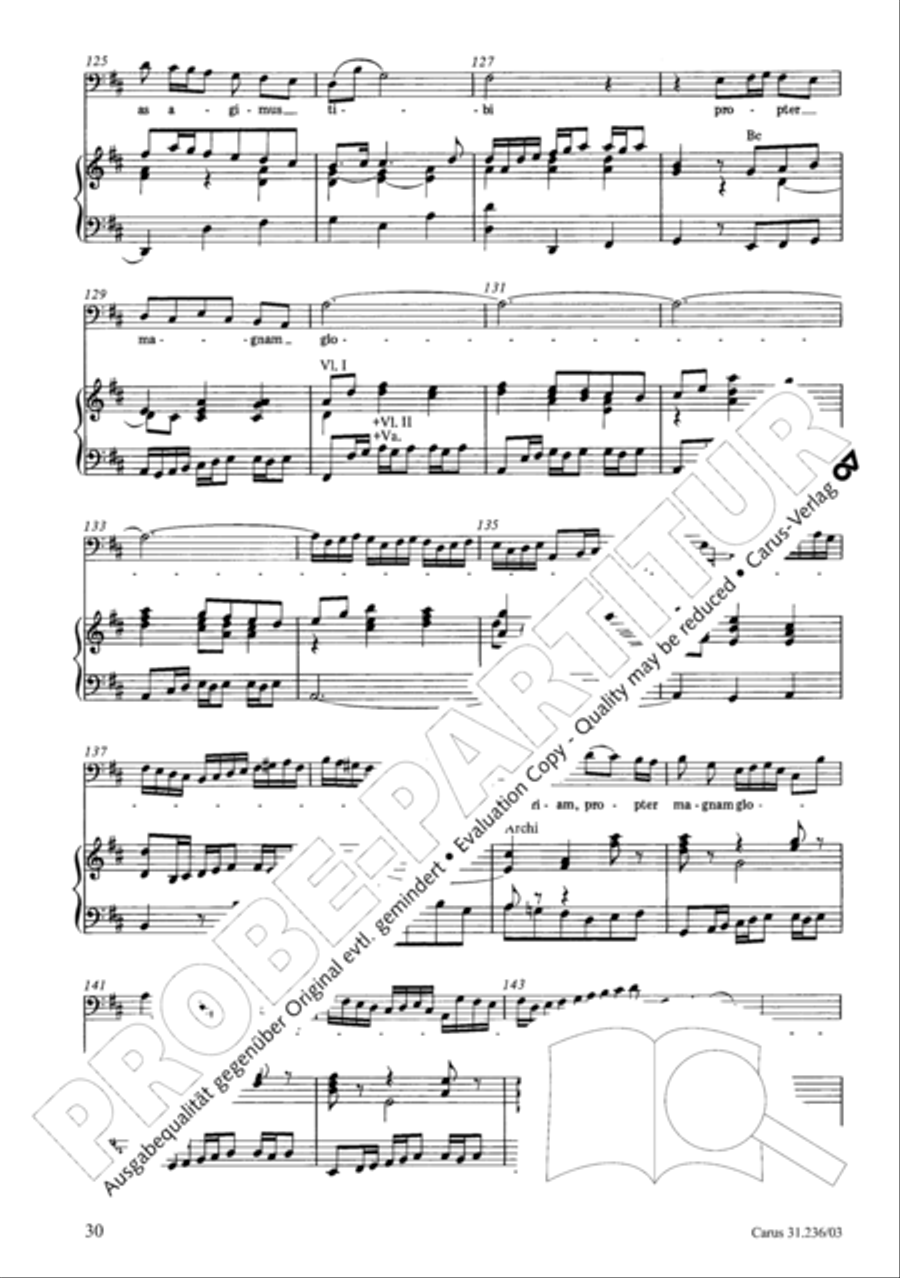 Mass in G Major 4-Part scores gallery preview page 31
