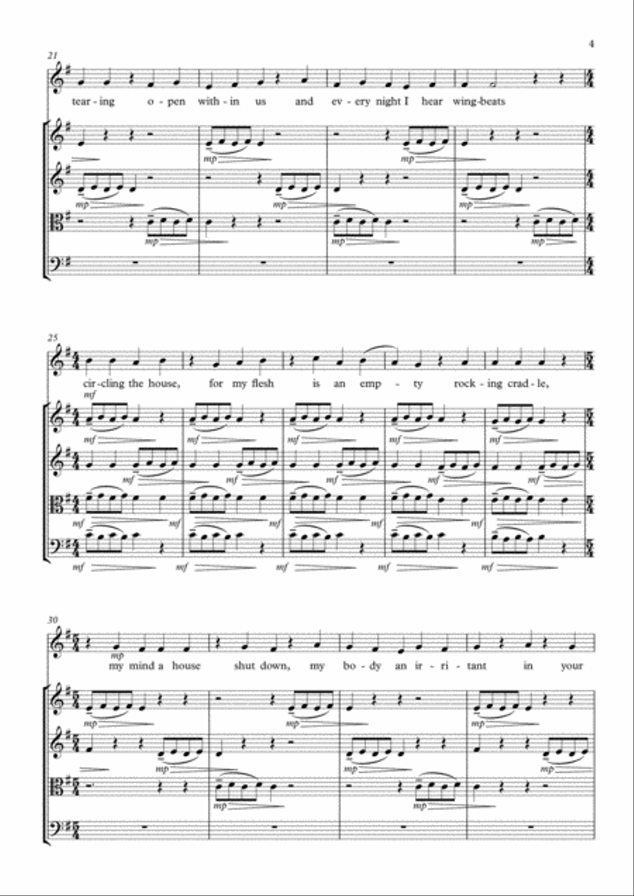 Mathilde (String Quartet) String Quartet scores gallery preview page 5