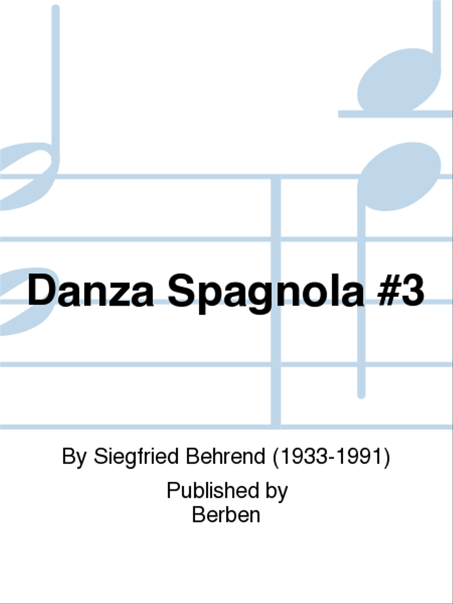 Danza Spagnola No. 3 Chamber Music scores gallery preview page 1