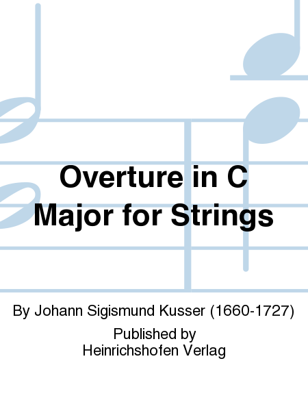 Overture in C Major for Strings  Sheet Music