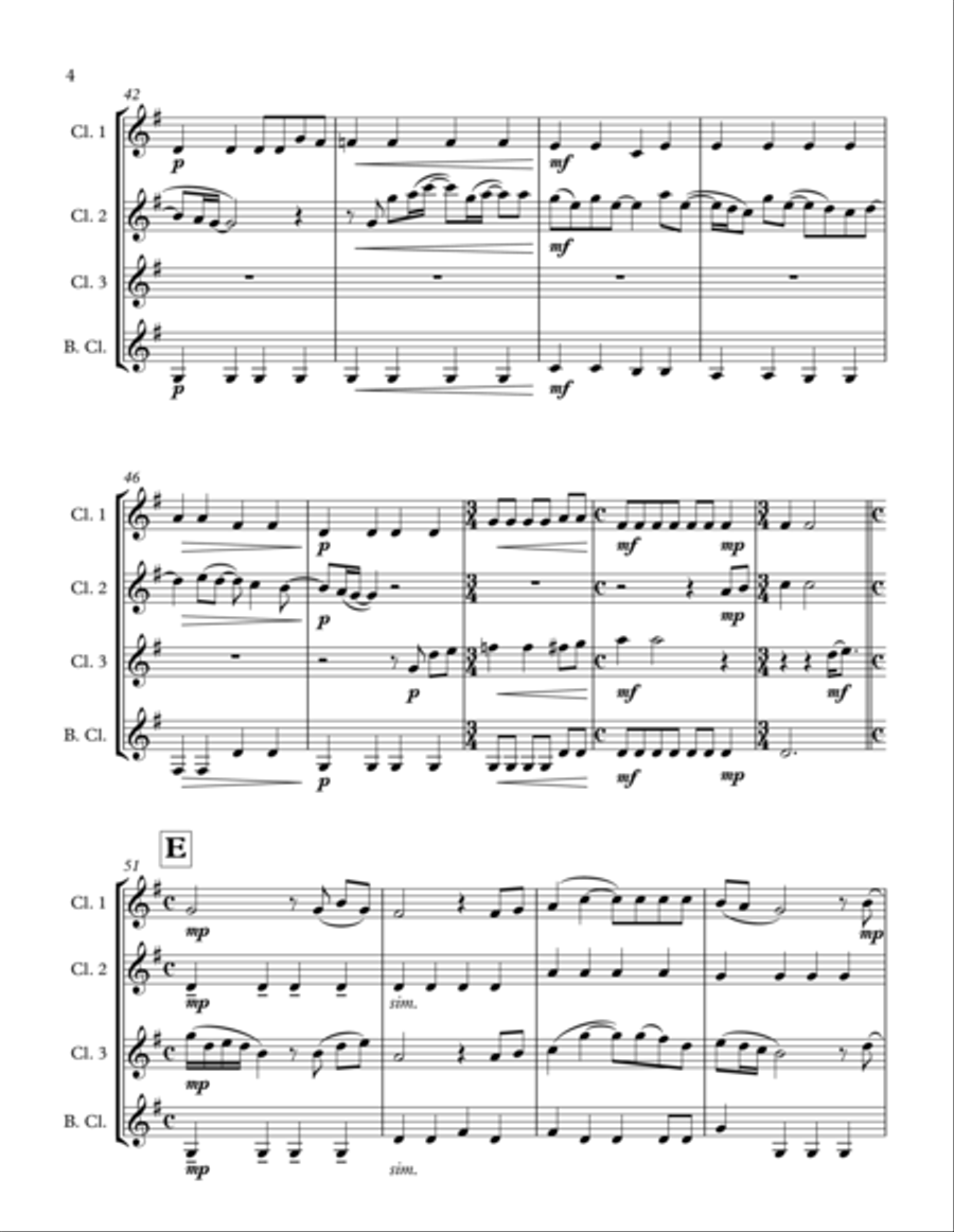 Hey Jude Hey Jude Woodwind Quartet scores gallery preview page 5
