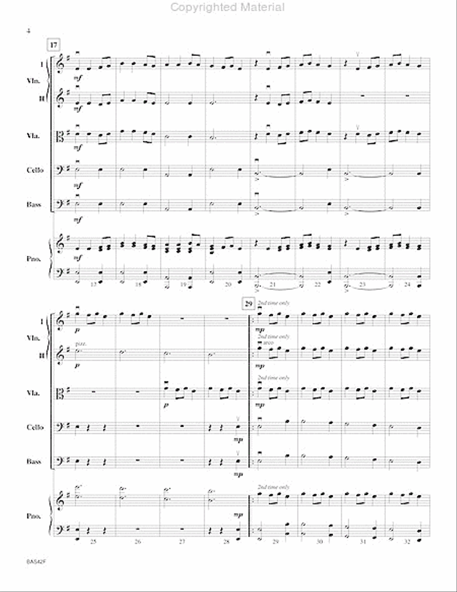 Carol of the Bells Carol of the Bells String Orchestra scores gallery preview page 5