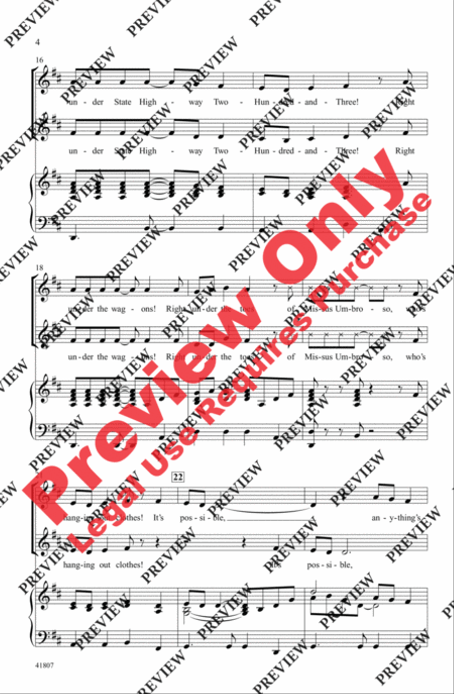 It's Possible (In McElligot's Pool) 2-Part scores gallery preview page 4
