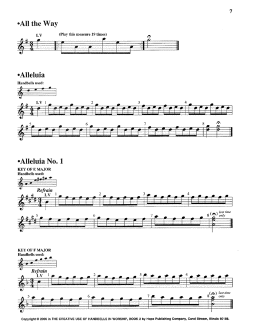 Creative Use of Handbells in Worship Bk 2 (Vol. 7) Handbell Choir scores gallery preview page 4