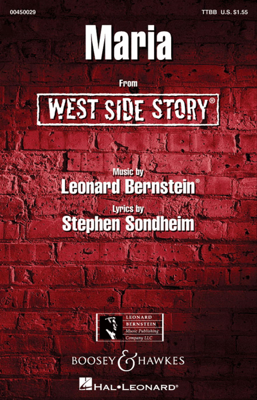 Maria (from West Side Story) TTBB scores gallery preview page 1
