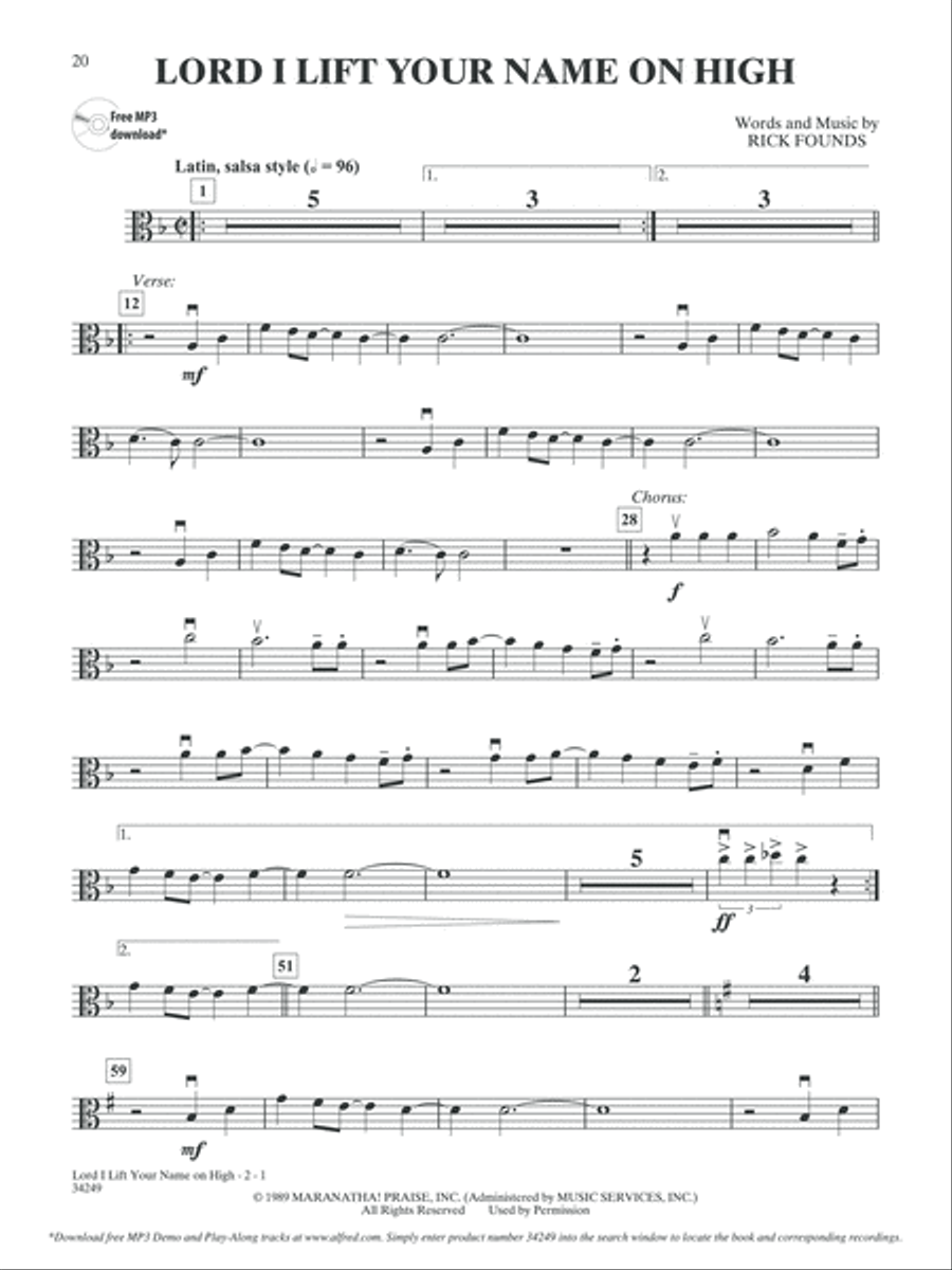 Top Praise & Worship Instrumental Solos for Strings String Orchestra scores gallery preview page 4