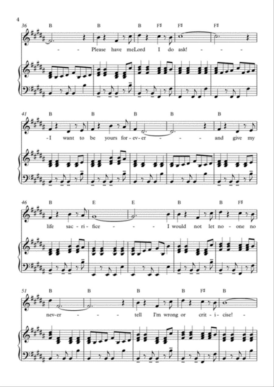 Yours Forever Voice scores gallery preview page 4