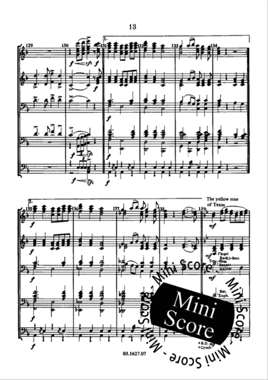 Americana West Concert Band scores gallery preview page 17