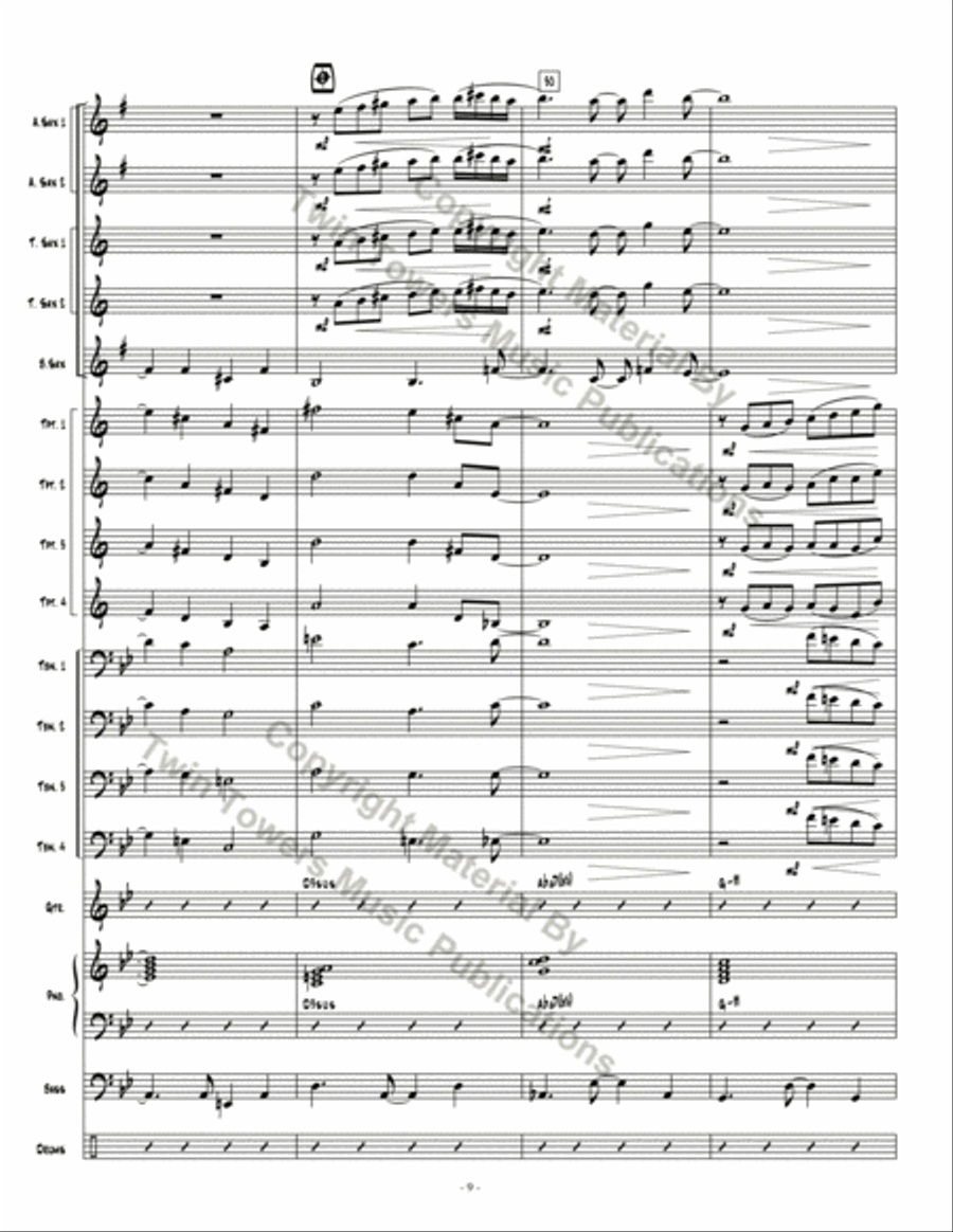 Dark Obsedian Dark Obsedian Jazz Ensemble scores gallery preview page 9