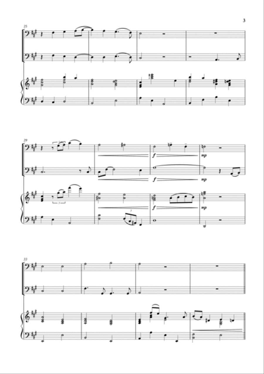 White Christmas Trombone Duet scores gallery preview page 3