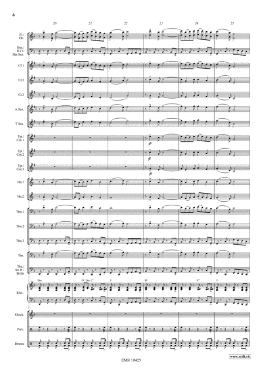 Americana Suite Americana Suite Concert Band scores gallery preview page 7
