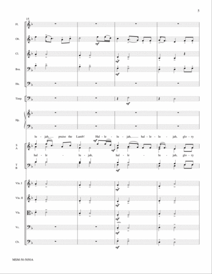 Hark, I Hear the Harps Eternal Choir scores gallery preview page 5