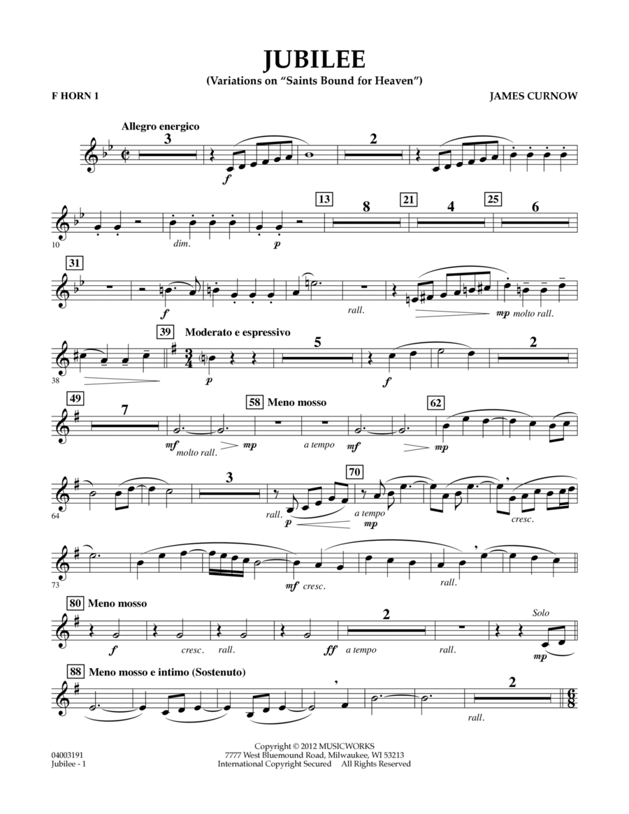 Jubilee (Variations On 