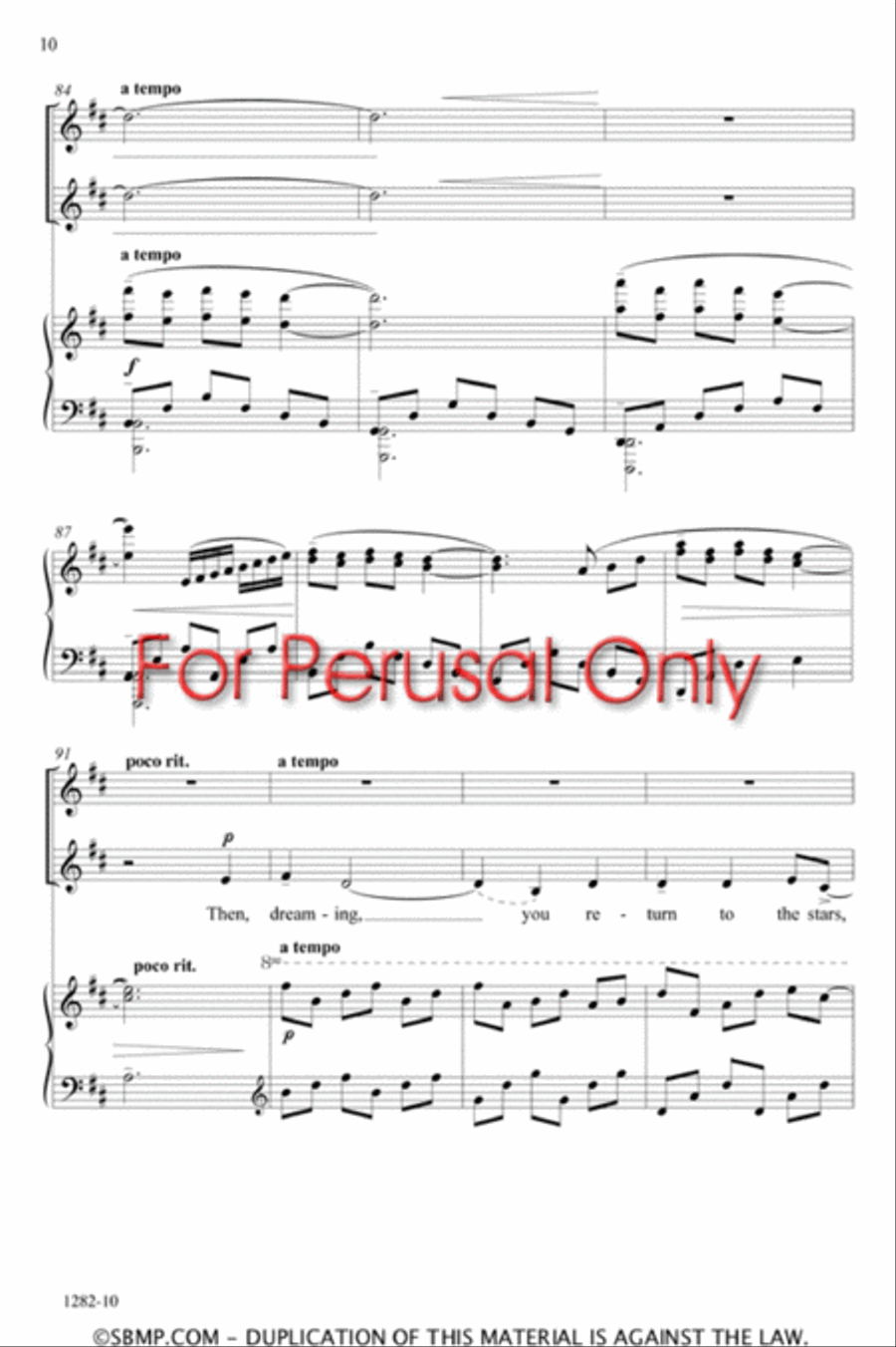 Lunar Lullaby - SA Octavo SA scores gallery preview page 9