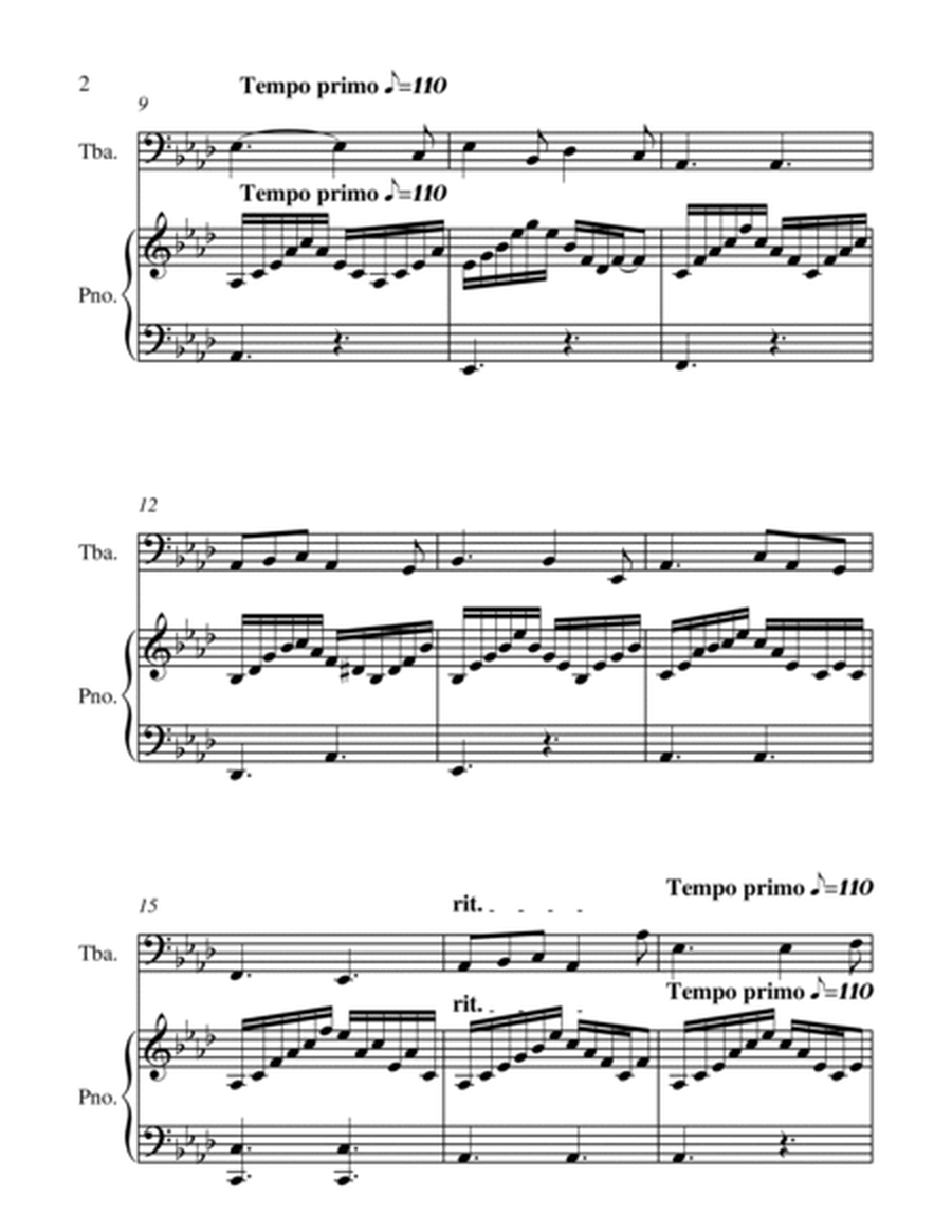O Mio Babbino Caro - G.Puccini - Tuba and Piano image number null