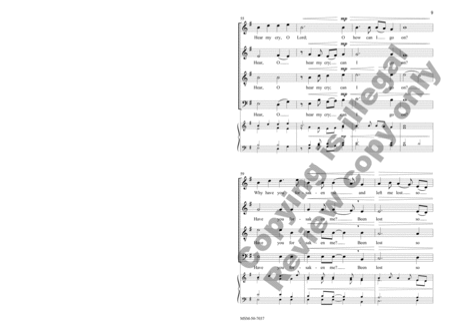 Your Word Is a Candle 4-Part scores gallery preview page 10