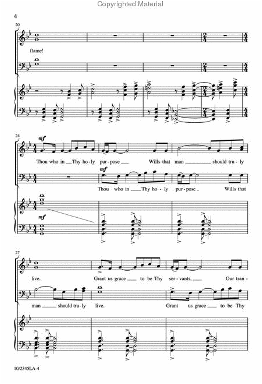 Hymn of Fire 4-Part scores gallery preview page 4