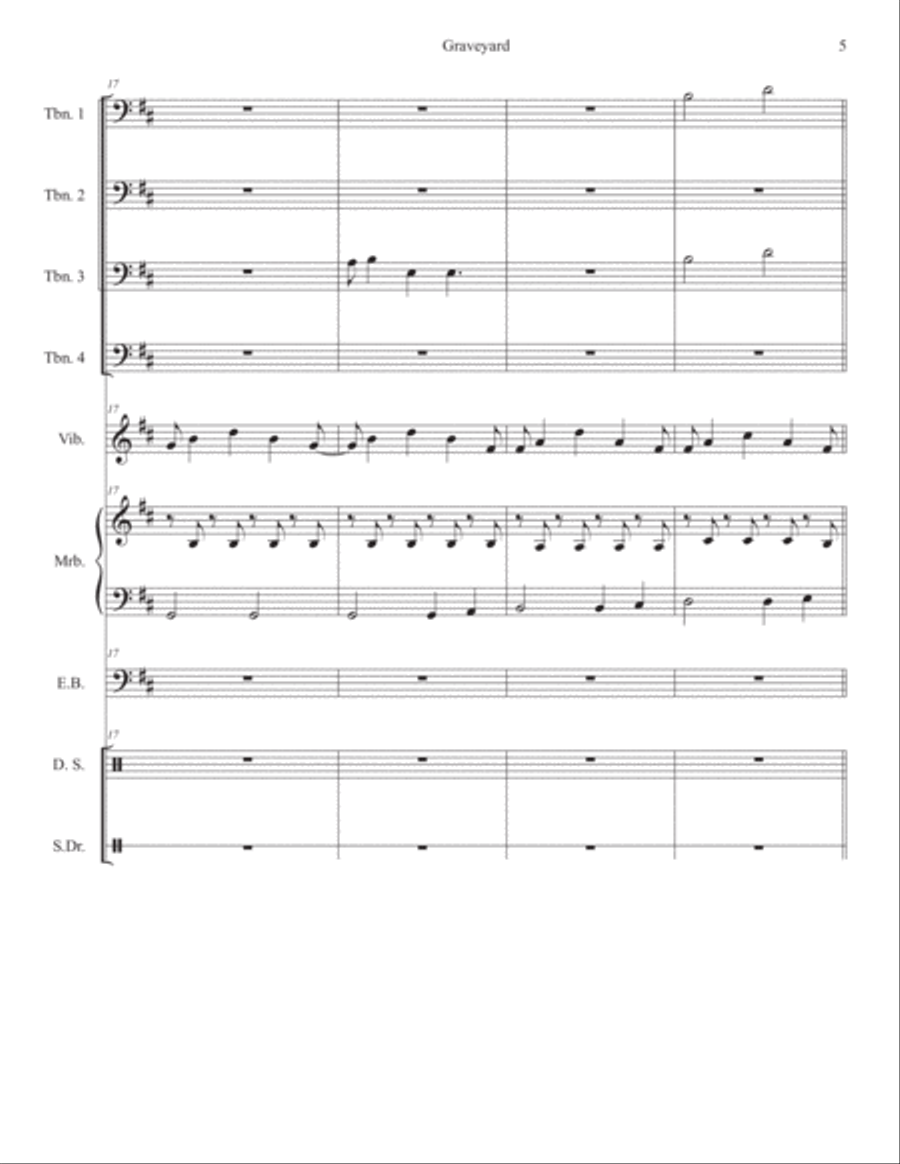 Graveyard Graveyard Small Ensemble scores gallery preview page 6