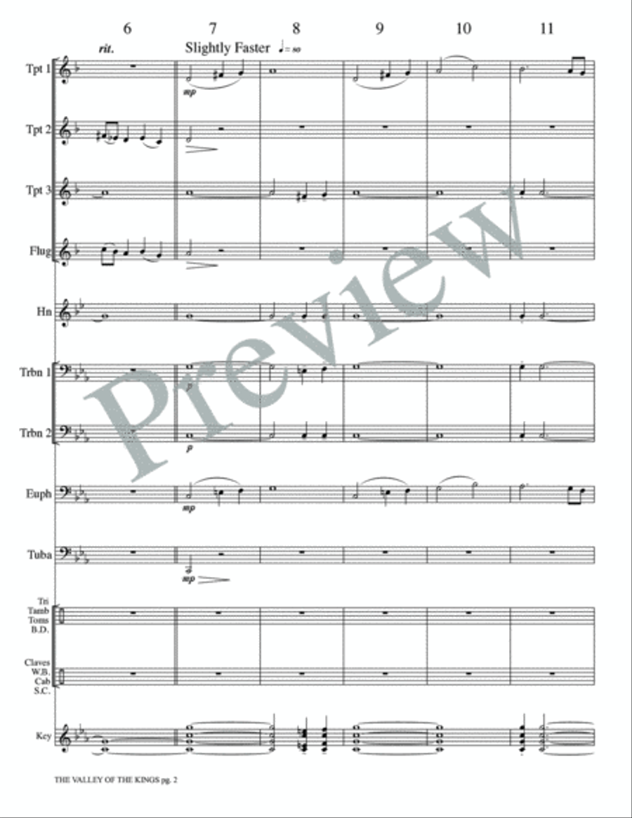 The Valley of the Kings The Valley of the Kings Small Ensemble scores gallery preview page 4