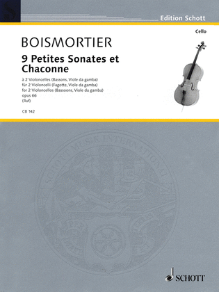 Book cover for 9 Little Sonatas and Chaconnes