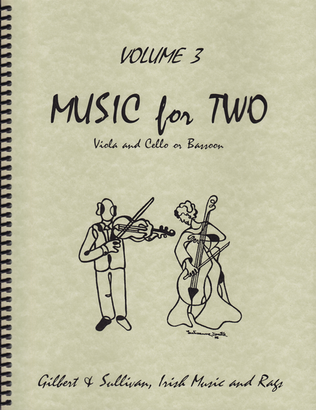 Book cover for Music for Two, Volume 3 - Viola and Cello/Bassoon