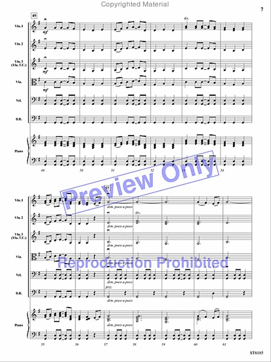 Rhythmic Snapshots of Christmas String Orchestra scores gallery preview page 6