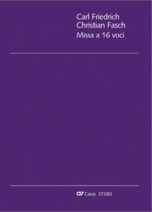 Book cover for Mass for 16 voices (Missa a 16 voci)