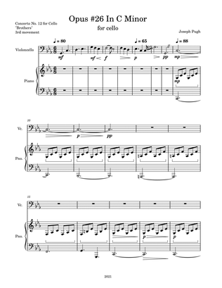 Concerto # 4 Opus #26 In C Minor (for Cello)